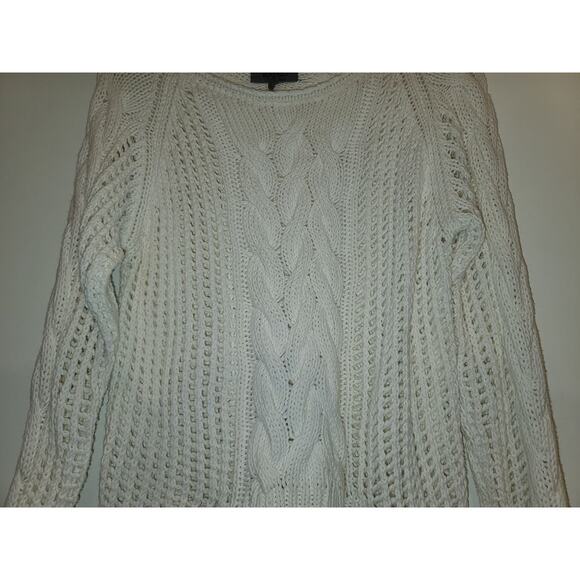 Buffalo David Bitton cream open weave sweater - xl - Picture 2 of 4